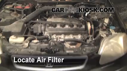 1997 Honda Civic LX 1.6L 4 Cyl. Air Filter (Engine) Check